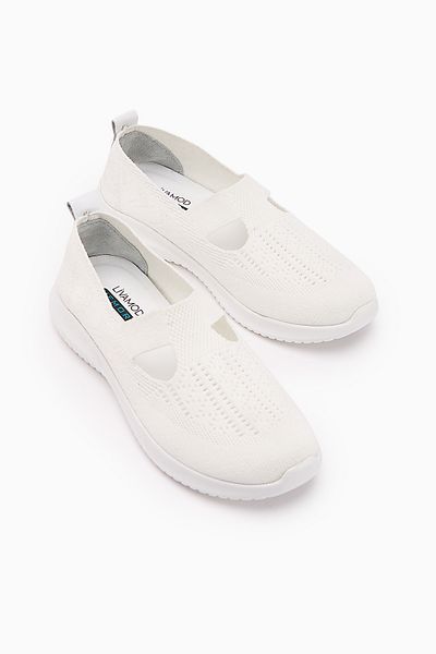 İncimoda Flexor Women's Genuine Leather Orthopedic Sole Knitwear Casual Sports Shoes