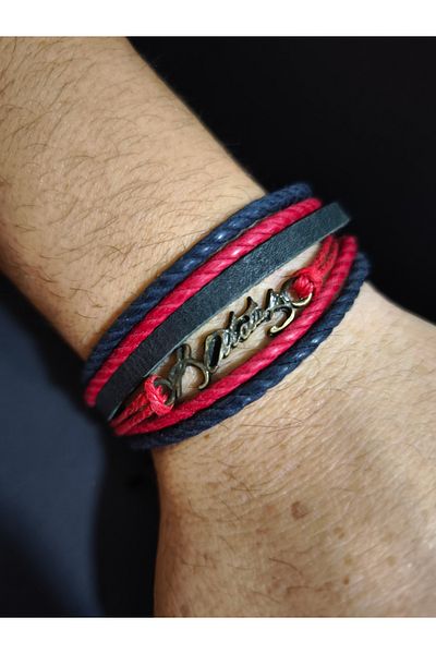enyatakı Original leather rope bracelet signed by kemal ataturk.