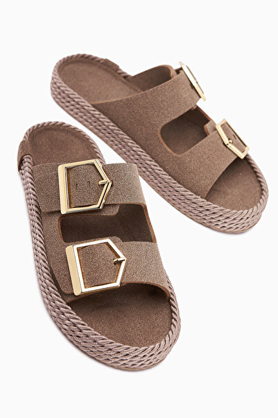 Limoya Papuci pentru femei Horia Vizon cu talpă tricotată cu bandă dublă Produs de oportunitate