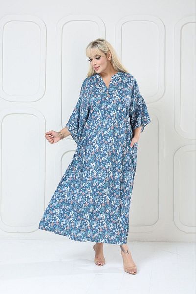 mervemoda Women's large King size woven dress