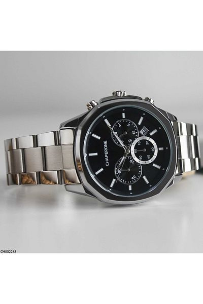 Chaperone Ch002283 Men's Wrist Watch with Steel Band