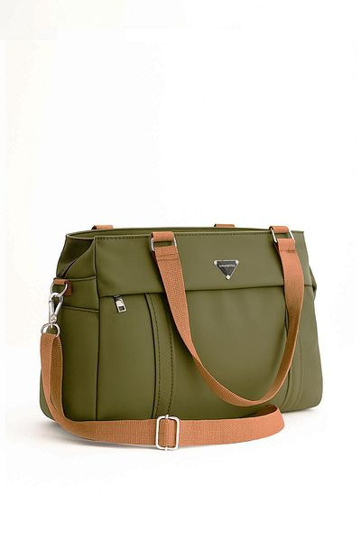 POLO CLUB Women's 5 Compartment Adjustable Cross Strap Hand and Shoulder Bag (33X22 cm)