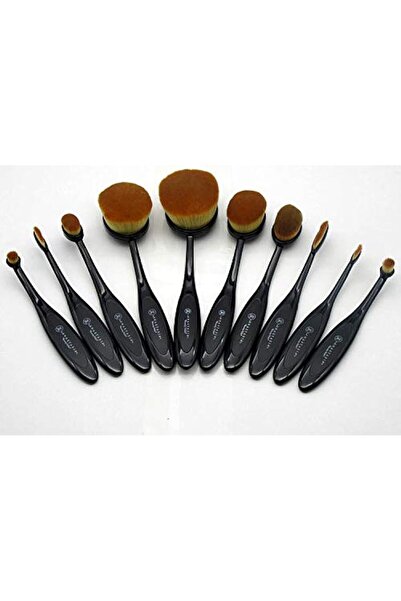 MACON مجموعة فرش العيون من 10 قطع - فرش ناعمة للدمج والتظليل لظلال العيون وكحل العيون والحواجب