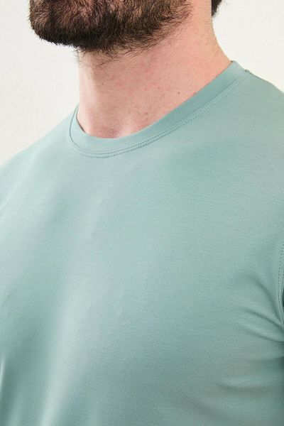 Mcr Ανδρικό μπλουζάκι Basic με λεπτή εφαρμογή Crew Neck 36863
