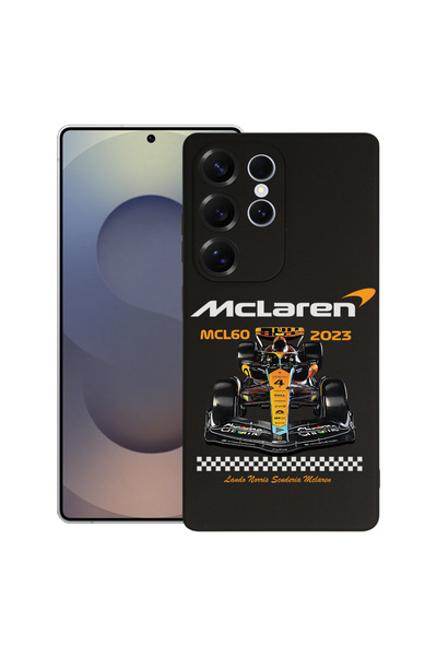 bestcase Husă premium din silicon pentru Samsung Galaxy S22 Ultra, McLaren ML...