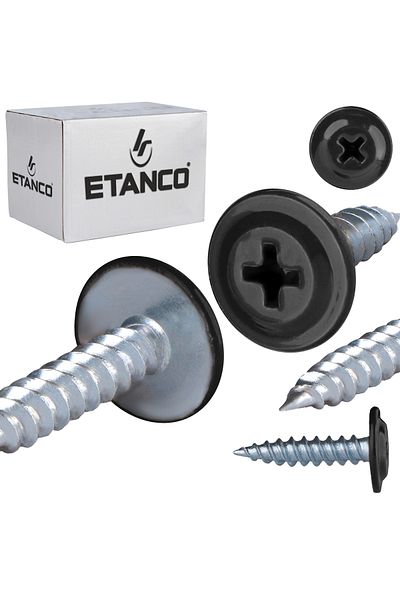 Etanco Łączniki montażowe GM-S 4,2x25mm RAL 9005