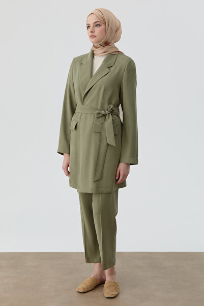 Tuğba Boru Paça Pantolon - Haki