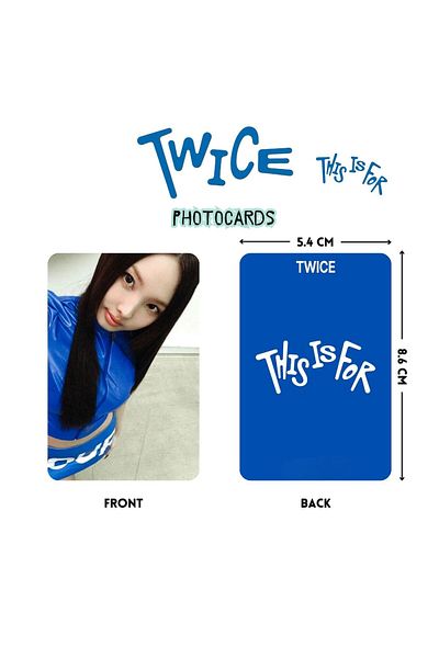 Kpop Dünyasi Twice'' This Is for'' Photocards Set Pob 2