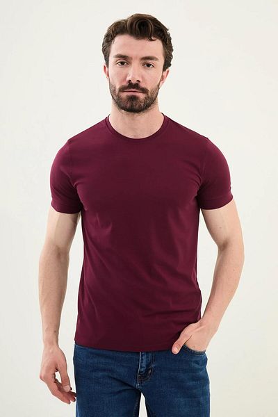 Mcr Ανδρικό μπλουζάκι Basic με λεπτή εφαρμογή Crew Neck 36863
