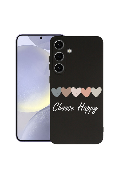 bestcase Husă premium din silicon pentru Samsung Galaxy S24, Alege Fericire, ...