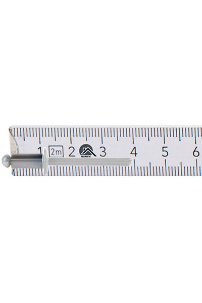 Etanco Nity otwarte aluminiowe 4,8x10mm RAL 9010