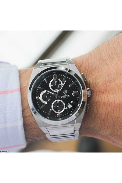 Fiesta Fs601203 Men's Wrist Watch with Steel Band