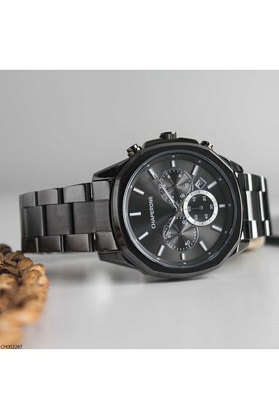 Chaperone Ch002287 Men's Wrist Watch with Steel Band