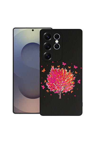 bestcase Husă premium din silicon pentru Samsung Galaxy S24 Ultra, Copac cu f...