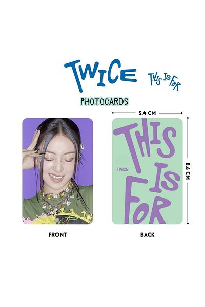 Kpop Dünyasi Twice'' This Is for'' Photocards Set Pob 1