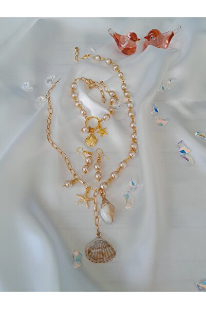 Minnoş Dükkan Deniz Temalı İnci Set