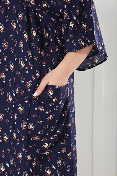 mervemoda Women's large size woven dress