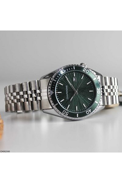 Chaperone Ch002500 Men's Wrist Watch with Steel Band