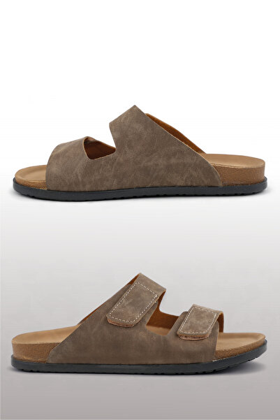 FLY SOFT Mink Color Anatomical Sole Men's Slippers (Thermo Non-Slip Sole)