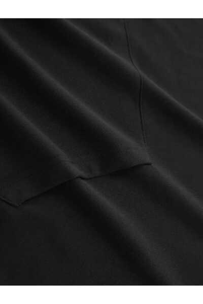 caddekombin Μπλουζάκι με κουκούλα I Am Music με στάμπα στο πίσω μέρος, βαμβακερό μαύρο φούτερ με τσέπη