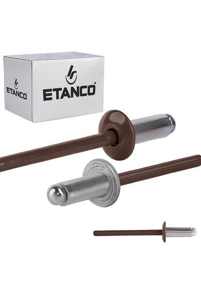 Etanco Nity otwarte aluminiowe 4x10mm RAL 8017