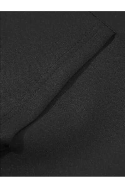 caddekombin Μαύρο φούτερ με κουκούλα με στάμπα Pink Panther και μάλλινη επένδυση μέσα