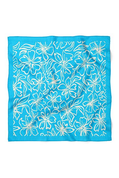 nehir eşarp Flower Pattern Scarf Bandana 50X50 cm