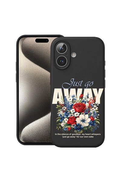 bestcase ® Premium Silicon Case For Apple iPhone 16 Plus, Just Go Away, 1828634 PB 1864