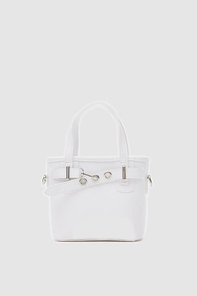 Shule Bags Geantă Papillon Vintage Crossbody Albă