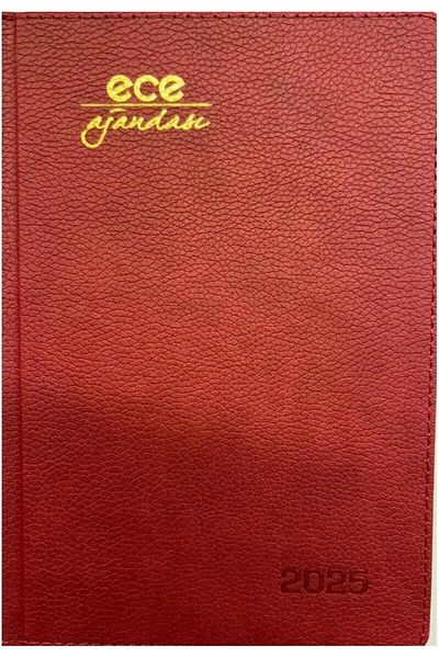 Ece Диарник Agenda Belt в бордо на райета 14x20 2025