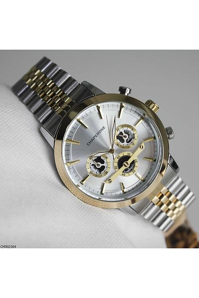 Chaperone Ch002364 Men's Wrist Watch with Steel Band