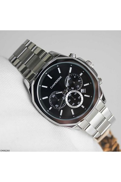 Chaperone Ch002283 Men's Wrist Watch with Steel Band