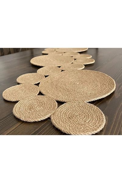 Naspar Ψάθινο Χειροποίητο Runner – 150×47 cm Αμερικάνικο Τραπέζι & Κάλυμμα Τραπεζιού