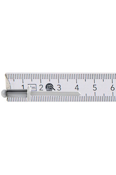 Etanco Nity otwarte aluminiowe 4,8x12mm RAL 9010