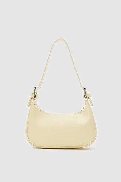 Shule Bags Muse Oval Baguette Bag Yellow