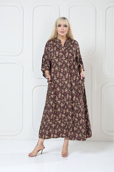 mervemoda Women's large size woven dress