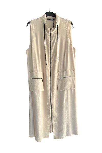 FATMA DANIŞMAN Long Vest with Large Size