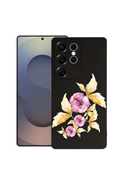 bestcase Husă premium din silicon pentru Samsung Galaxy S24 Ultra, flori past...