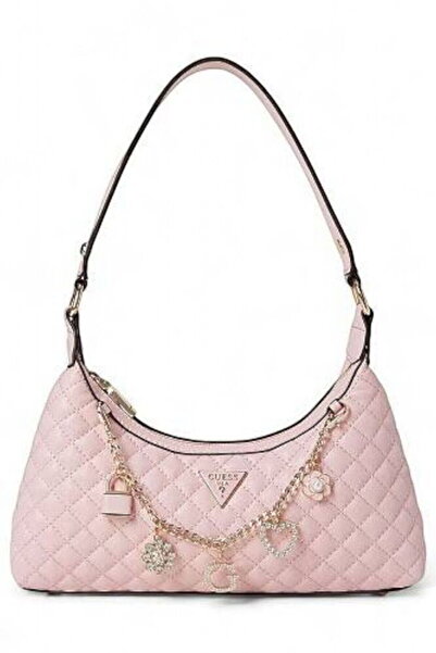 Guess حقيبة كتف نسائية باللون الوردي من إيفرلي HWEG8679180