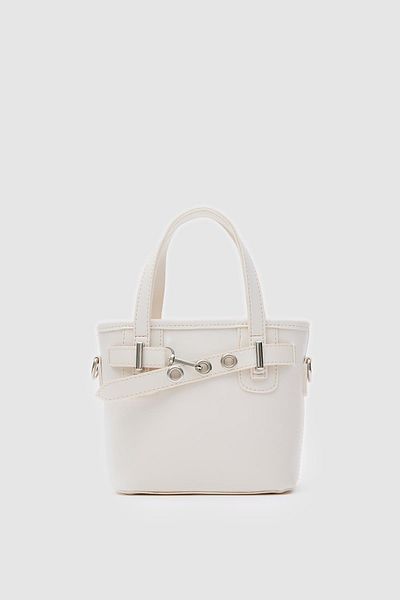 Shule Bags Geantă Papillon Vintage Crossbody Cremă