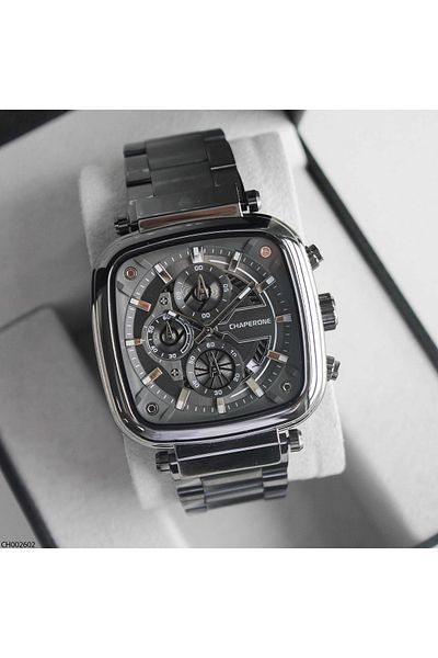 Chaperone Ch002602 Men's Wrist Watch with Steel Band