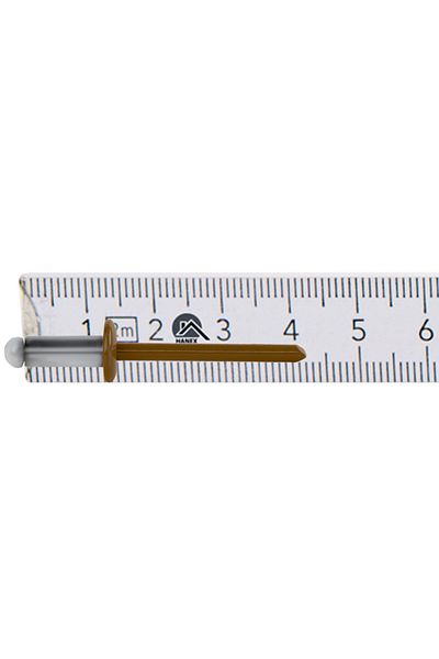Etanco Nity otwarte aluminiowe 4,8x12mm RAL 8003