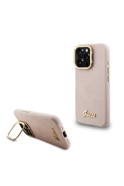 Guess iPhone 16 Pro Max Uyumlu Kılıf Lisanslı M-safe Şarj Özellikli Kamera St...