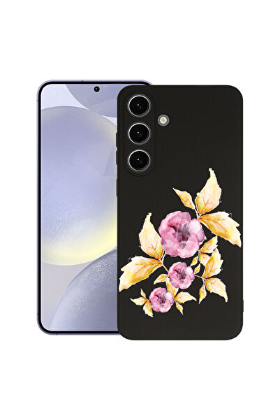 bestcase Husă premium din silicon pentru Samsung Galaxy S25, flori pastelate,...