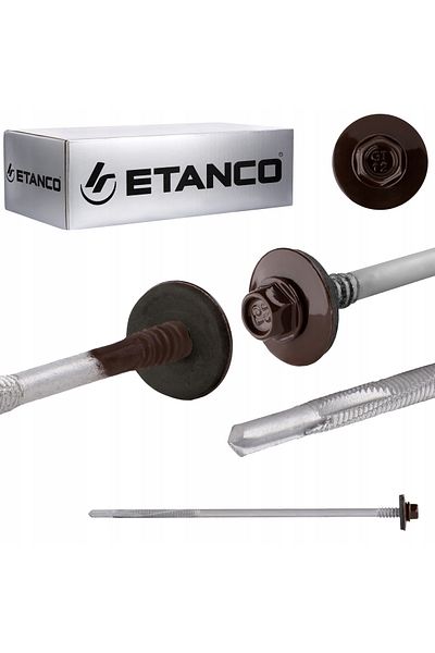 Etanco Wkręty GTR12 SP A19 5,5/6,3x185mm RAL 8017