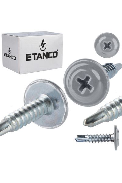 Etanco Łączniki montażowe GM-B 4,2x19mm RAL 9006