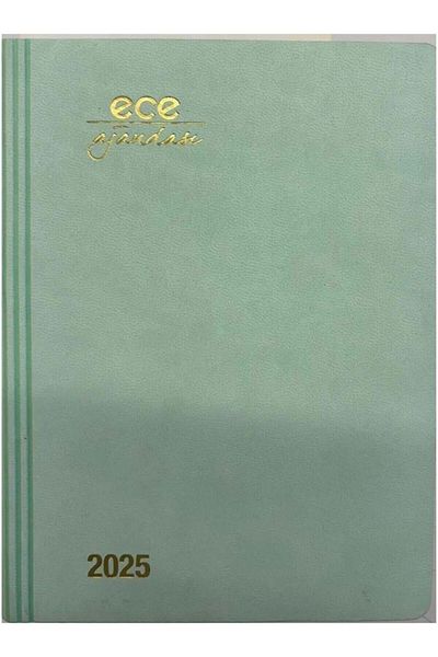 Ece Мармарис Морскозелен раиран дневник 12x16 2025