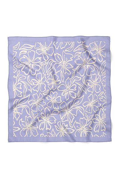 nehir eşarp Flower Pattern Scarf Bandana 50X50 cm