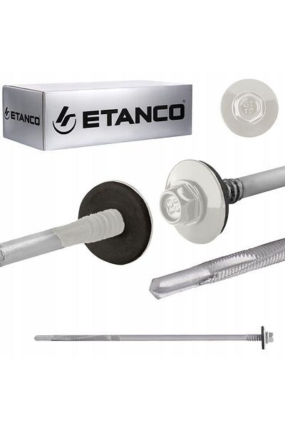 Etanco Wkręty GTR12 SP A19 5,5/6,3x200mm RAL 9010