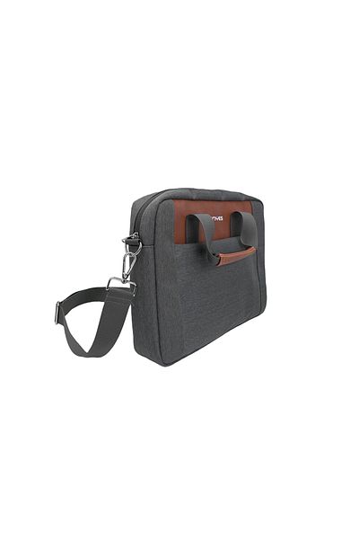 Lenyes Lb543 Waterproof Polyester Fabric 13-14 Inch Laptop Bag with Removable Shoulder Strap Gray